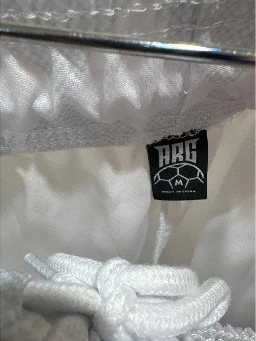 ARG Team Argentina White Sports Shorts Size Medium